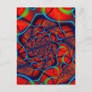 Carte Postale Arrière - plan rouge