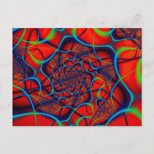 Carte Postale Arrière - plan rouge (Devant)