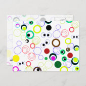Carte Postale Arrière - plan Silly Circles (Devant / Derrière)