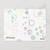 Carte Postale Arrière - plan Silly Circles (Dos)