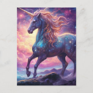 Carte Postale Arrière - plan Unicorn