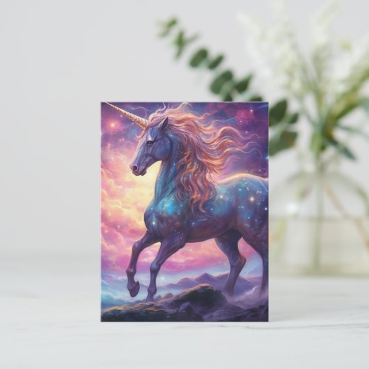 Carte Postale Arrière - plan Unicorn (Debout devant)
