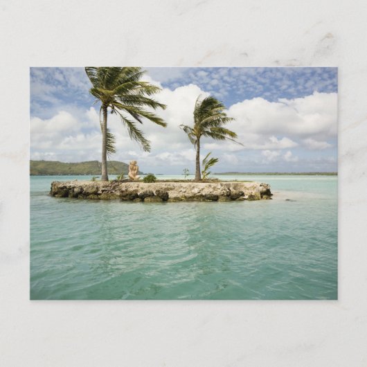 Carte Postale Arrivée à l'aéroport de Bora Bora, Société (Devant)