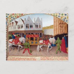 Carte Postale Arrivée de l'empereur Charles IV