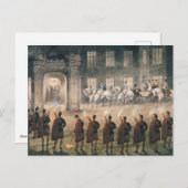 Carte Postale Arrivée de Nicholas II au Château Balmoral (Devant / Derrière)