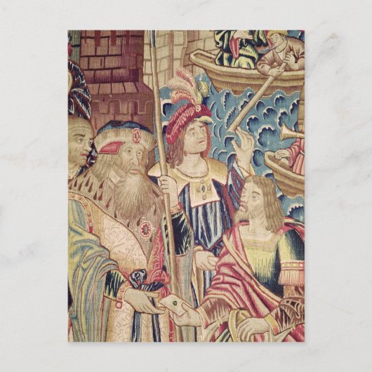 Carte Postale Arrivée de Vasco da Gama à Calicut (Devant)