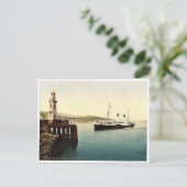 Carte Postale Arrivée du bateau Boulogne, Folkestone, Angleterre (Debout devant)