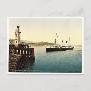 Carte Postale Arrivée du bateau Boulogne, Folkestone, Angleterre