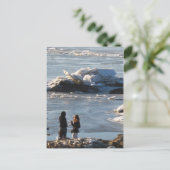 Carte Postale arrivée du printemps (Debout devant)