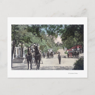 Carte Postale Arrivée d'un StagecoachHighland Springs, CA