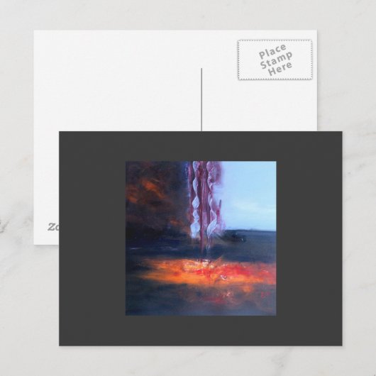 Carte Postale arrivée le matin (Devant / Derrière)