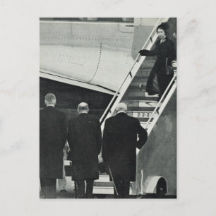 Carte Postale Arrivée Reine Elizabeth II en tant que Reine