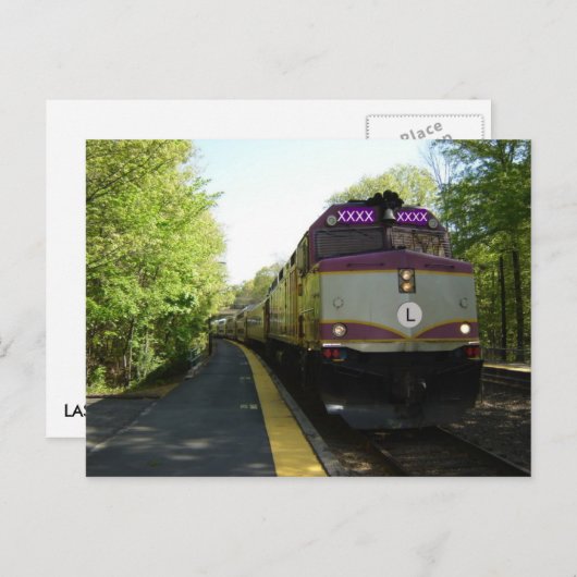 Carte Postale Arrivée sur la voie 1 (Devant / Derrière)