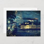 Carte Postale "Arrondir un pli" sur le Mississippi : (Devant / Derrière)