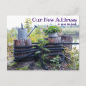 Carte Postale Arrosage de la corde de nouvelle adresse rustique (Devant)