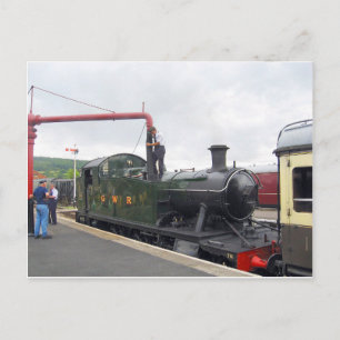 Carte Postale Arrosage D'Une Locomotive