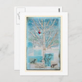 Carte Postale arroser l'arbre de l'amour (Devant / Derrière)