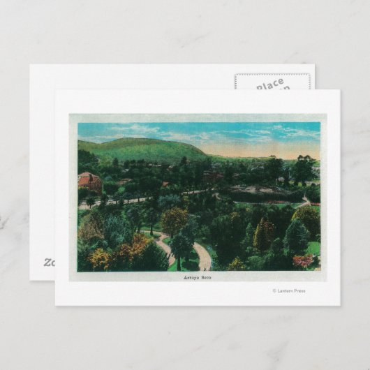 Carte Postale Arroyo Seco Grounds à Pasadena, CA (Devant / Derrière)