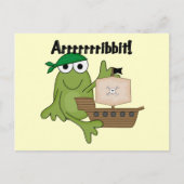 Carte Postale Arrrrrribbit Grenouille Pirate Tshirts et cadeaux (Devant)