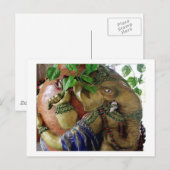 Carte Postale ART101 Ganesha avec eau sainte KALASHA (Devant / Derrière)