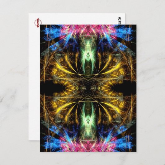 Carte postale ART #85 fractale (Devant / Derrière)