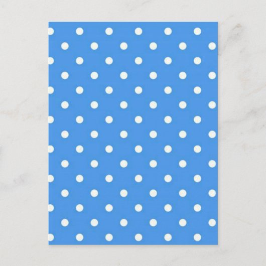 Carte Postale Art à pois bleu pâle (Devant)