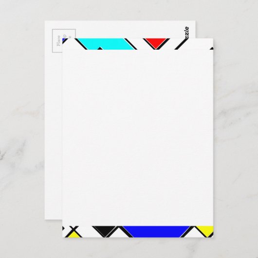 Carte Postale Art Abstrait (Devant / Derrière)