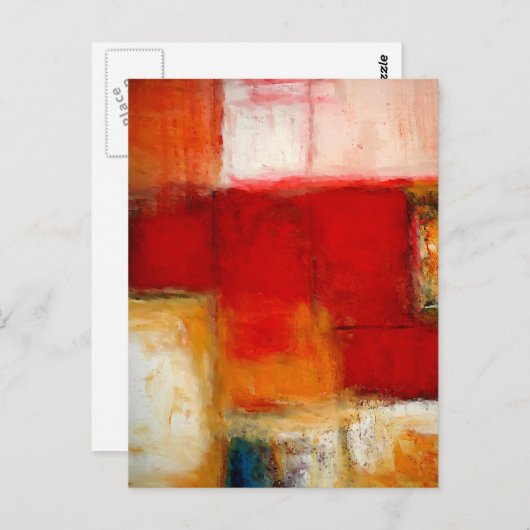 Carte Postale Art Abstrait (Devant / Derrière)