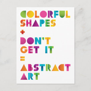 Carte Postale Art Abstrait