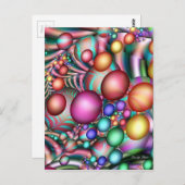 CARTE POSTALE ART ABSTRAIT (Devant / Derrière)