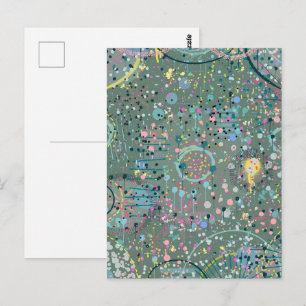 Carte Postale Art abstrait : À travers la prairie