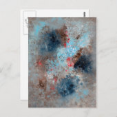 Carte Postale Art Abstrait - Absence (Devant / Derrière)