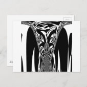 Carte Postale Art Abstrait africain (Devant / Derrière)