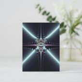 Carte Postale Art abstrait Blue Star (Debout devant)