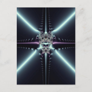 Carte Postale Art abstrait Blue Star