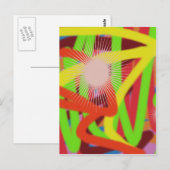 Carte Postale art abstrait coloré 42882 (Devant / Derrière)