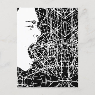 Carte Postale Art abstrait criant