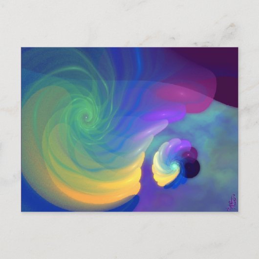 Carte Postale Art Abstrait de la vie protégée (Devant)