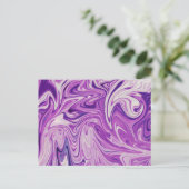 Carte Postale art abstrait de lave fondue (Debout devant)