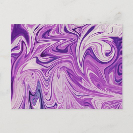 Carte Postale art abstrait de lave fondue (Devant)