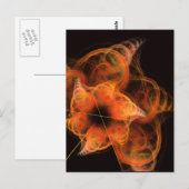 Carte Postale Art abstrait de Lightworks Fractale d'énergie arde (Devant / Derrière)