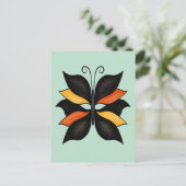 Carte Postale Art abstrait de papillon joli (Debout devant)