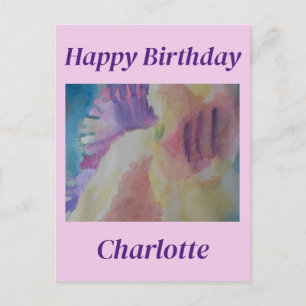 Carte Postale Art abstrait de récif corallien pour anniversaire