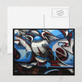 Carte Postale art abstrait de rue (Devant / Derrière)