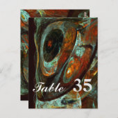 Carte Postale Art abstrait découpé dans le temps (Devant / Derrière)