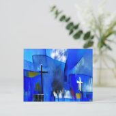 Carte Postale Art Abstrait Église (Debout devant)