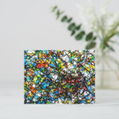 Carte Postale Art Abstrait en verre cassé (Debout devant)