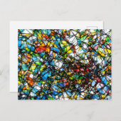 Carte Postale Art Abstrait en verre cassé (Devant / Derrière)