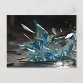 Carte Postale Art Abstrait en verre cassé (Devant)