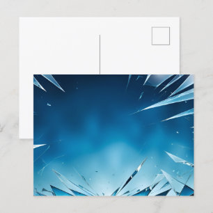 Carte Postale Art Abstrait en verre cassé